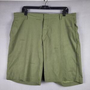 Nike Men's Athletic Shorts in Green Stripe